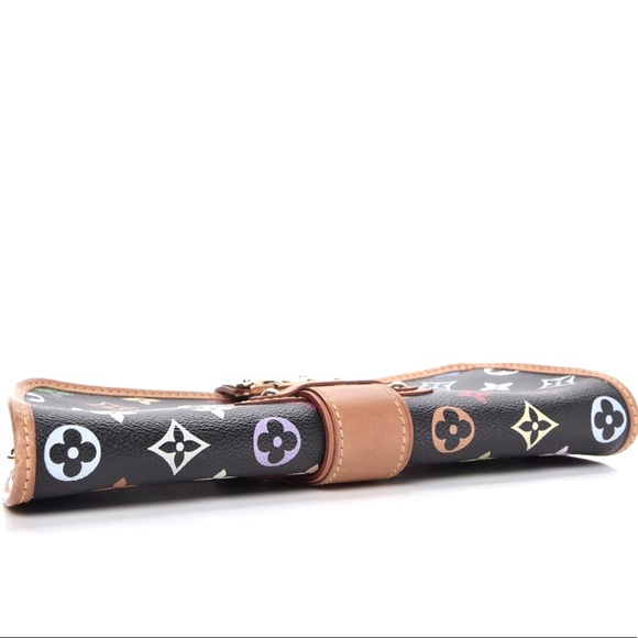 Louis Vuitton Shirley Murakami Monogram Multicolor Crossbody Bag Clutch Purse - Picture 10 of 13